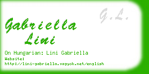 gabriella lini business card